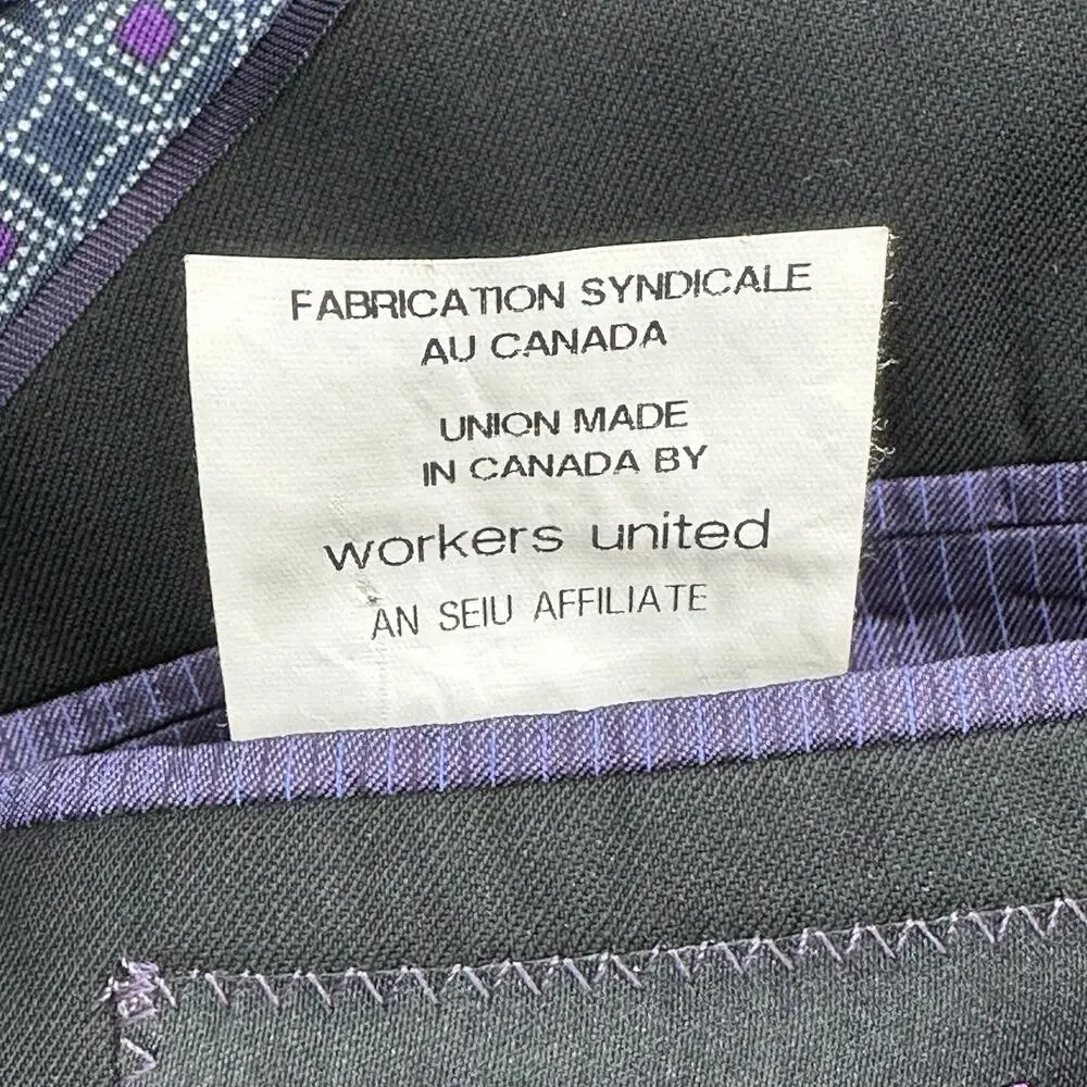 Ted Baker Suit Jacket Mens 46L Black Endurance Jay‎ CT 100% Wool Business Preppy